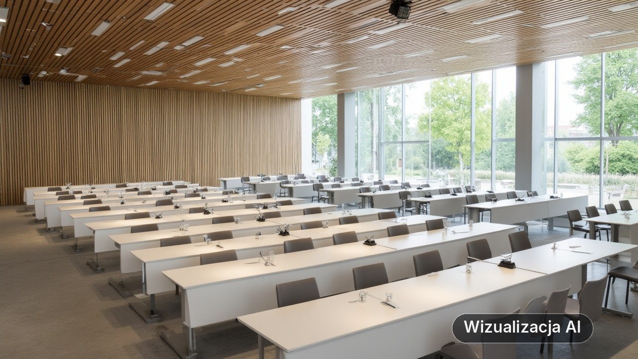 Konferencja o nowoczesnym samorządzie w Rumi (wizualizacja AI)