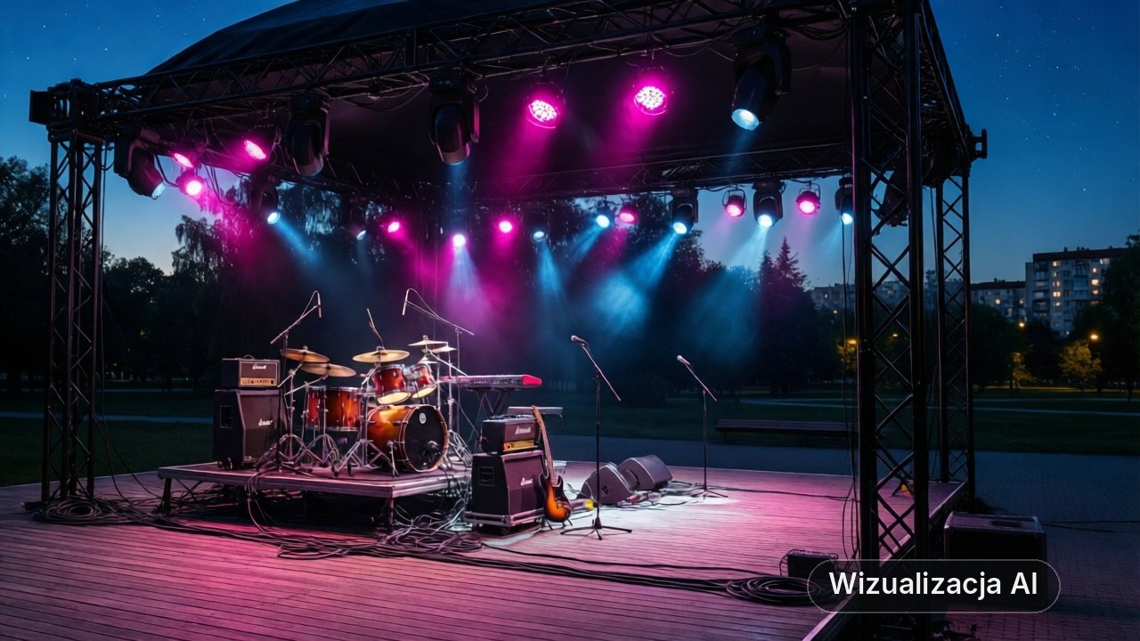 Koncert Agnieszki Chylińskiej w Rumi przyciągnął tłumy (wizualizacja AI)
