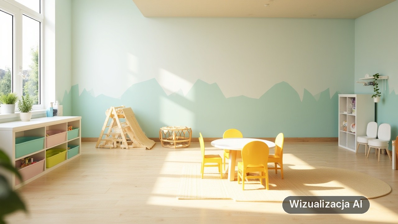 Rekrutacja do żłobka przy ul. Reja 21 (wizualizacja AI)