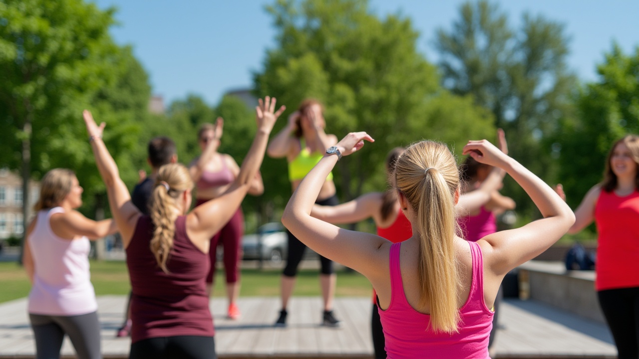 Aktywne lato w Rumi: zumba pod chmurką