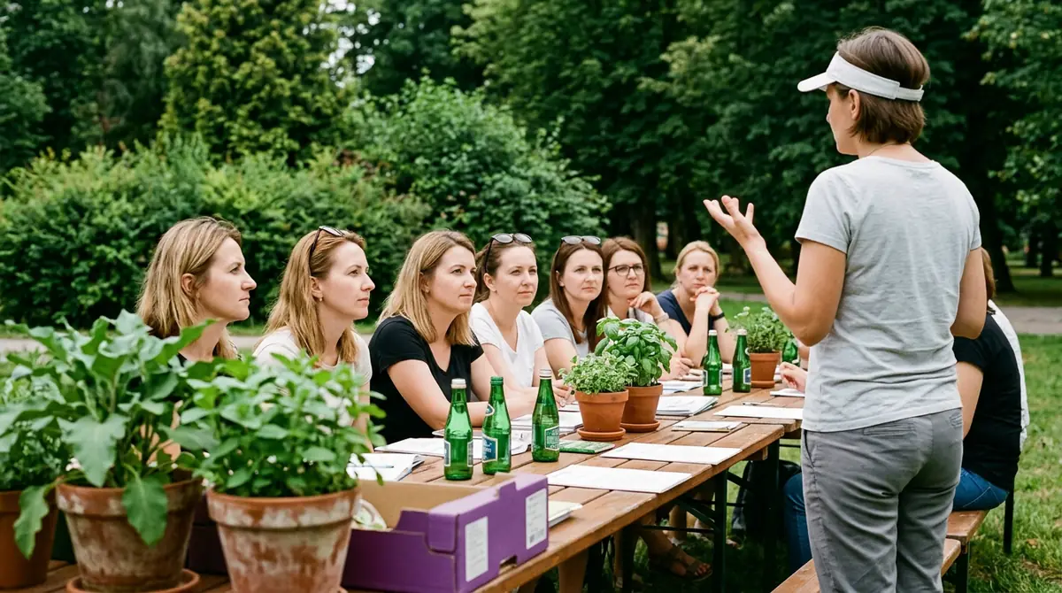 Rumscy nauczyciele uczą się o ogrodach deszczowych