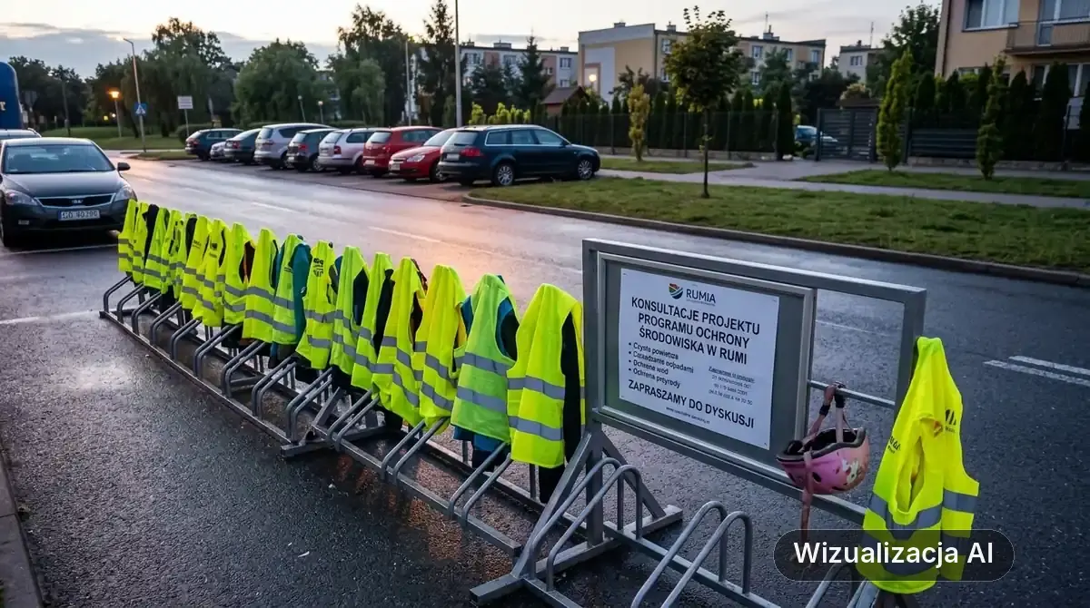 Konsultacje projektu Programu Ochrony Środowiska w Rumi (wizualizacja AI)