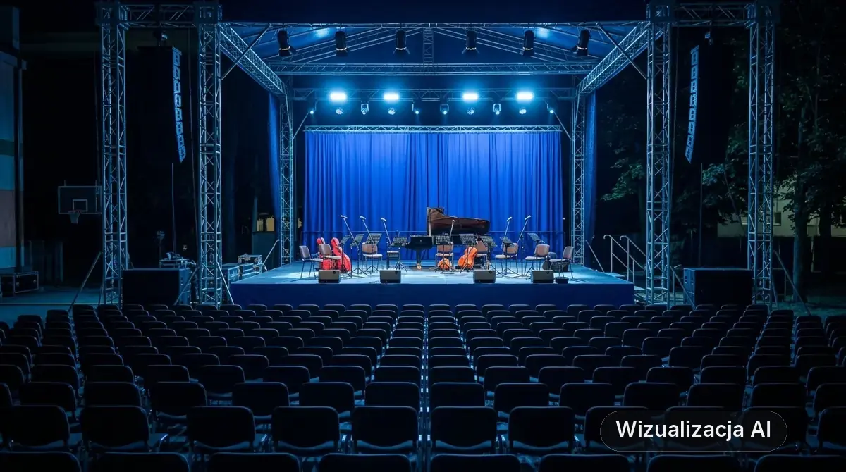 Koncert na 72. rocznicę praw miejskich Rumi (wizualizacja AI)