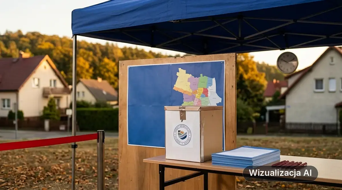 Wyniki Budżetu Obywatelskiego 2027 w Rumi (wizualizacja AI)
